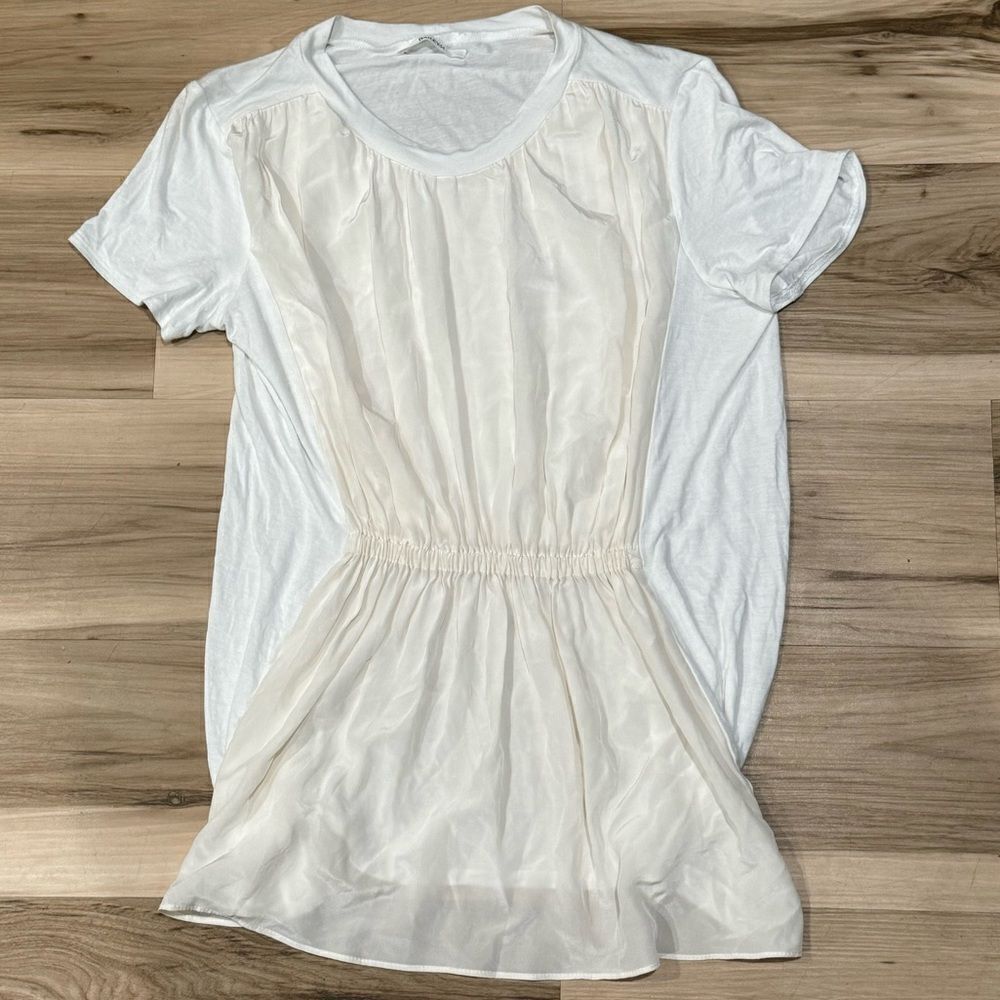 Bailey44 Cream Silk Cinched Blouse Top Women’s Medium